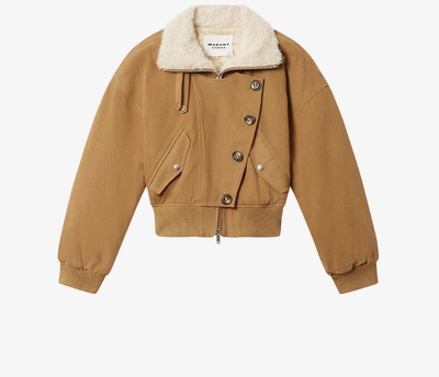 abrigo corto oana estilo chaqueta de sarga camel